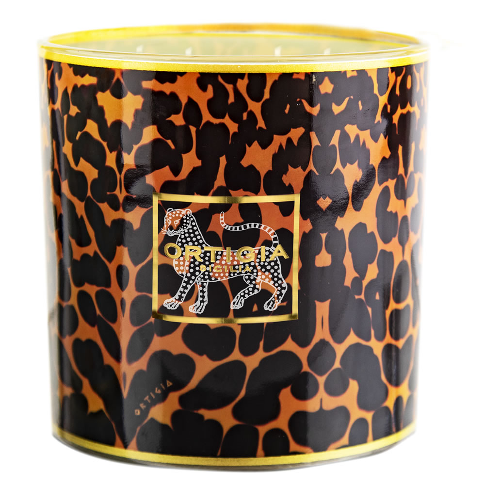 Ortigia Sicilia Ambra Nera Decorated Candle Large 1.2kg