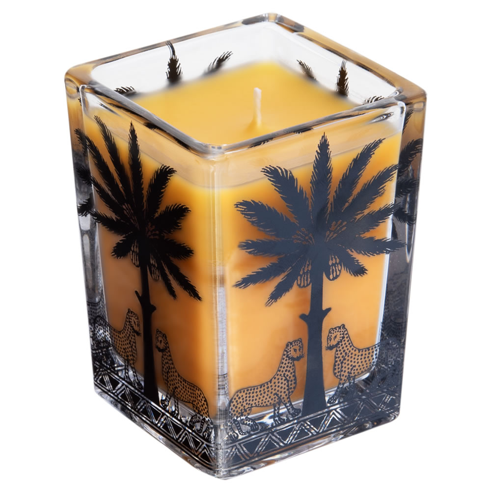 Ortigia Sicilia Ambra Nera Large Square Candle 170g