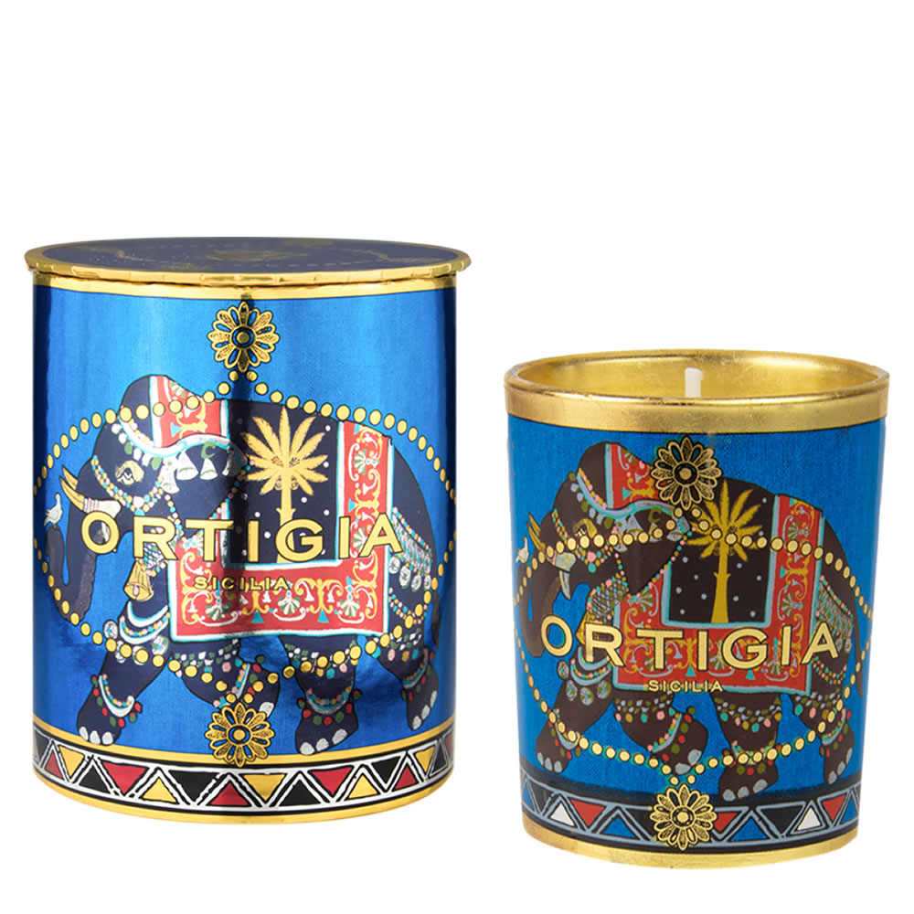 Ortigia Sicilia Sandalo Decorated Candle Small 150g