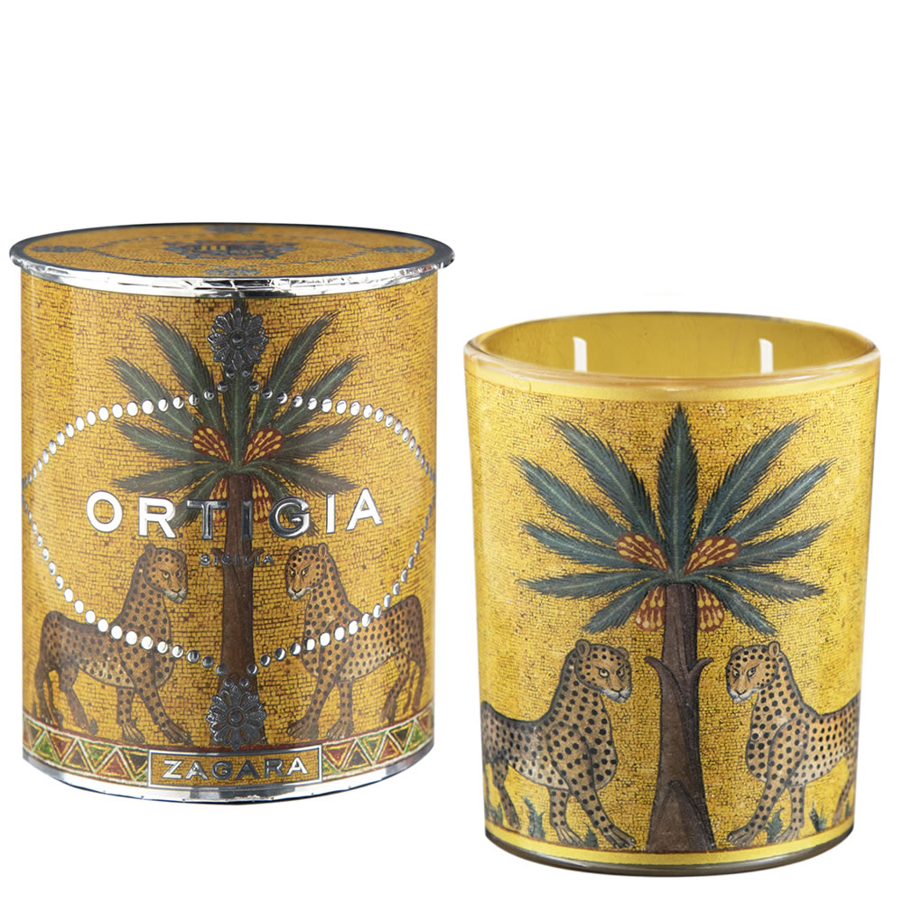 Ortigia Sicilia Zagara Decorated Candle Medium 380g