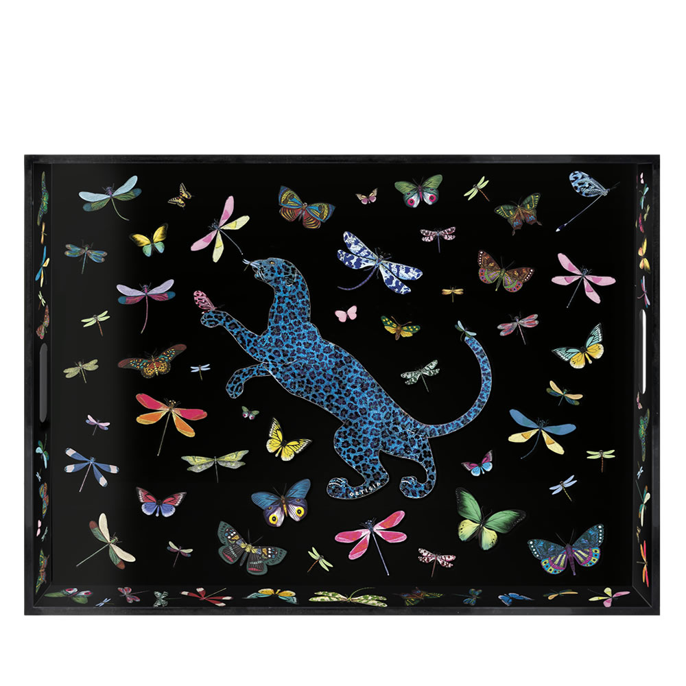 Ortigia Sicilia Dragonflies Lacquer Tray Large (30cm*40cm*4.5cm)