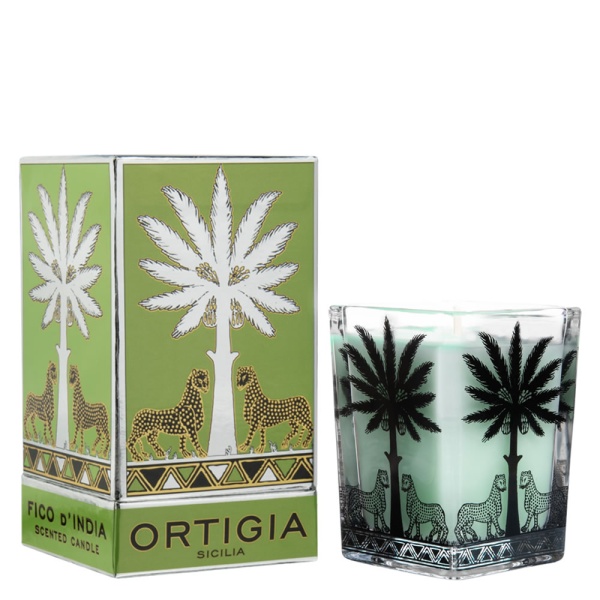 Ortigia Sicilia Fico d'India Large Square Candle 170g