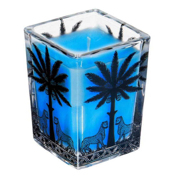 Ortigia Sicilia Sandalo Large Square Glass Candle 170g