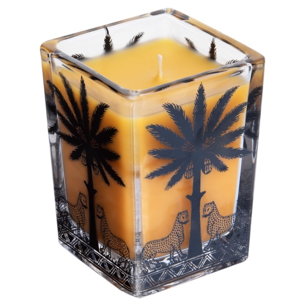 Ortigia Sicilia Ambra Nera Large Square Candle 170g