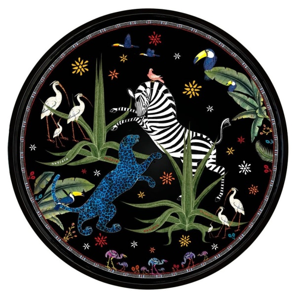 Ortigia Sicilia Jungle Round Lacquer Tray (40cm*40cm)