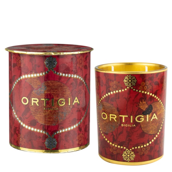 Ortigia Sicilia Melograno Decorated Candle Medium 380g