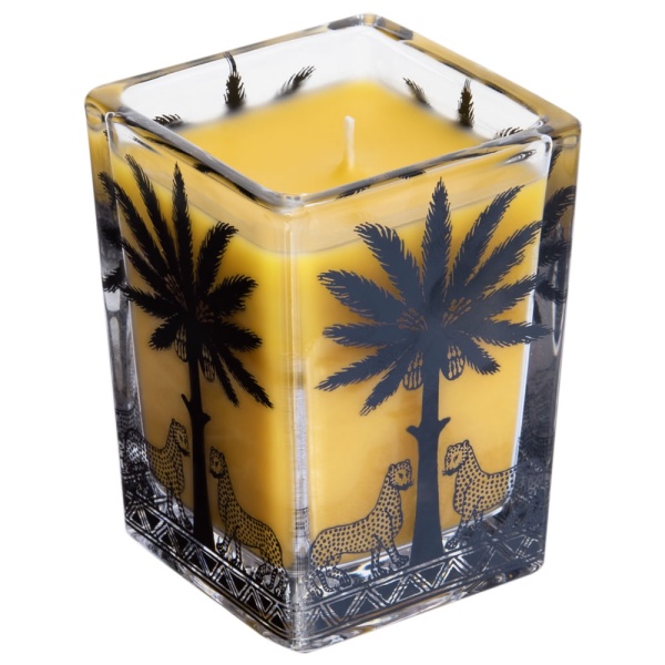 Ortigia Sicilia Zagara Large Square Glass Candle 170g